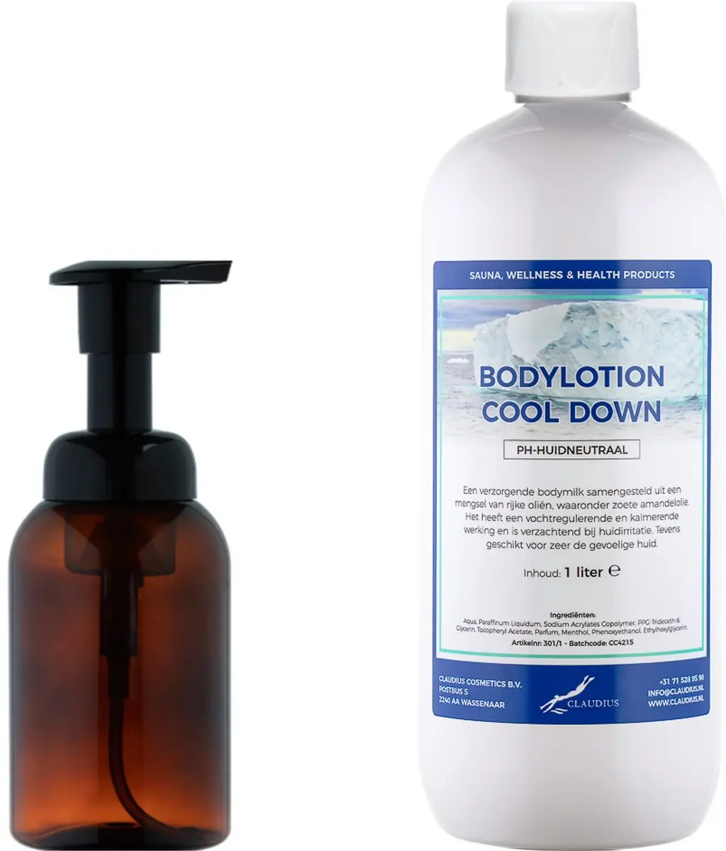 Splashbox Cosmetics Zeepdispenser 300ml + Bodylotion 1L Cool Down