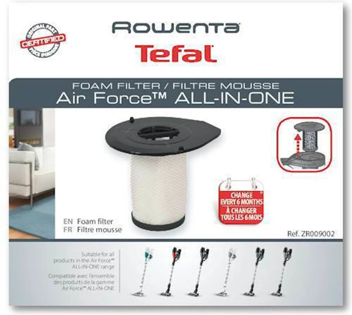 Rowenta ZR009002 Filter Air Force