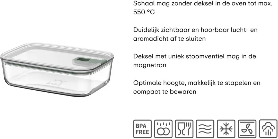 Mepal EasyClip Vershouddoos 2.2L - Nordic sage - afbeelding 6 van 6