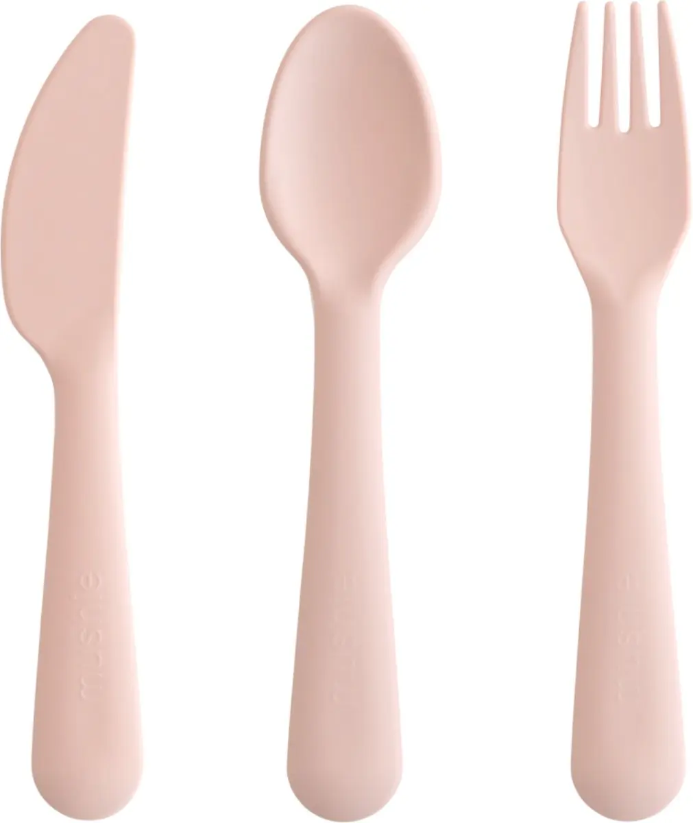 Mushie Kinderbestekset Diner Blush