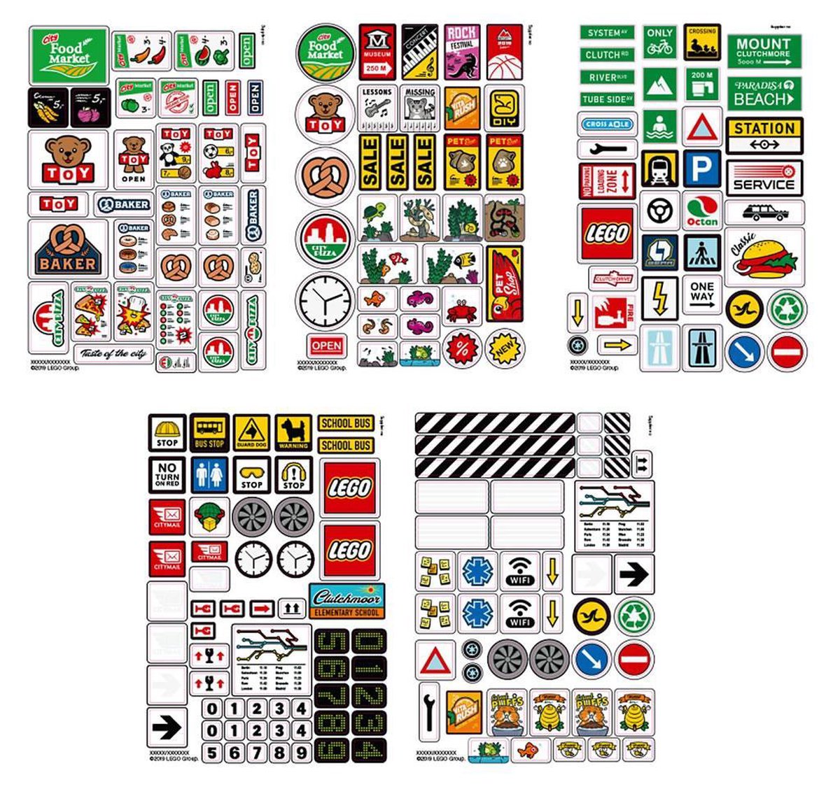 LEGO xtra stenenstickers (853921)