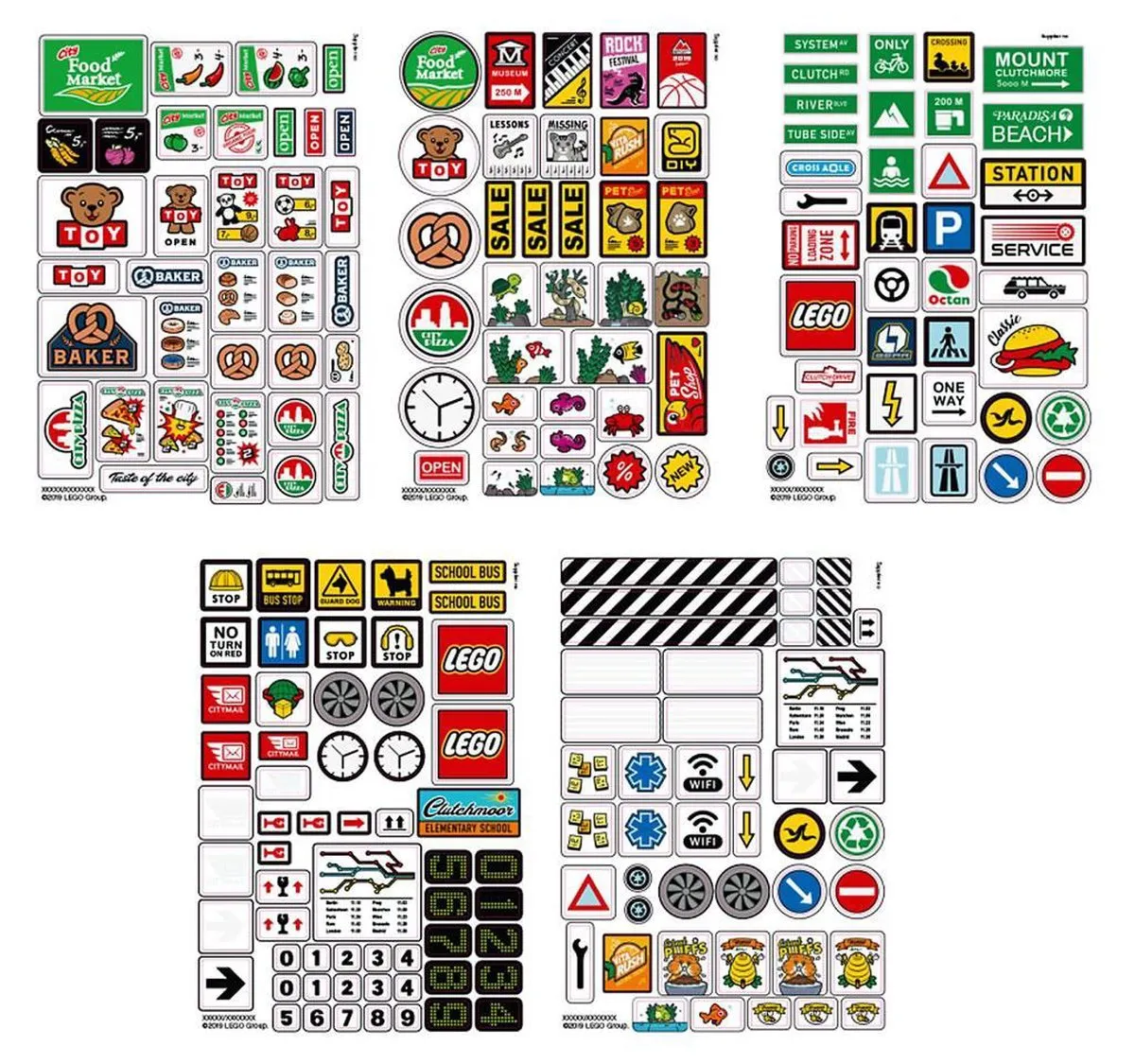 LEGO Xtra Stickers 853921 - 12 Stuks Wit - afbeelding 2 van 2
