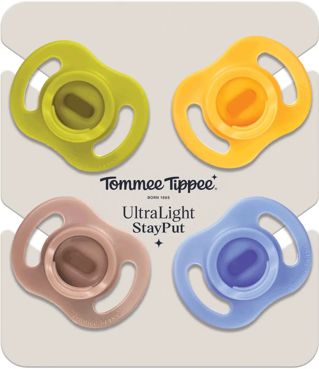 Tommee Tippee Ultra-light StayPut Fopspeen 6-18m - 4 Stuks - Blauw - afbeelding 6 van 6