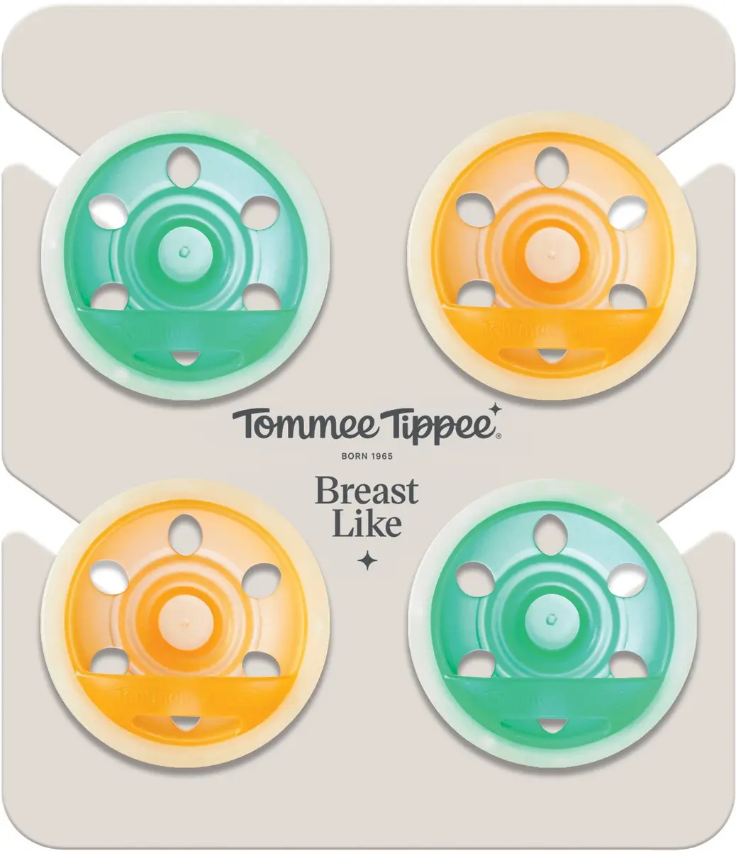 Tommee Tippee Nacht Fopspeen 0-6 Maanden - 4 Stuks - Turquoise/Geel - afbeelding 6 van 6