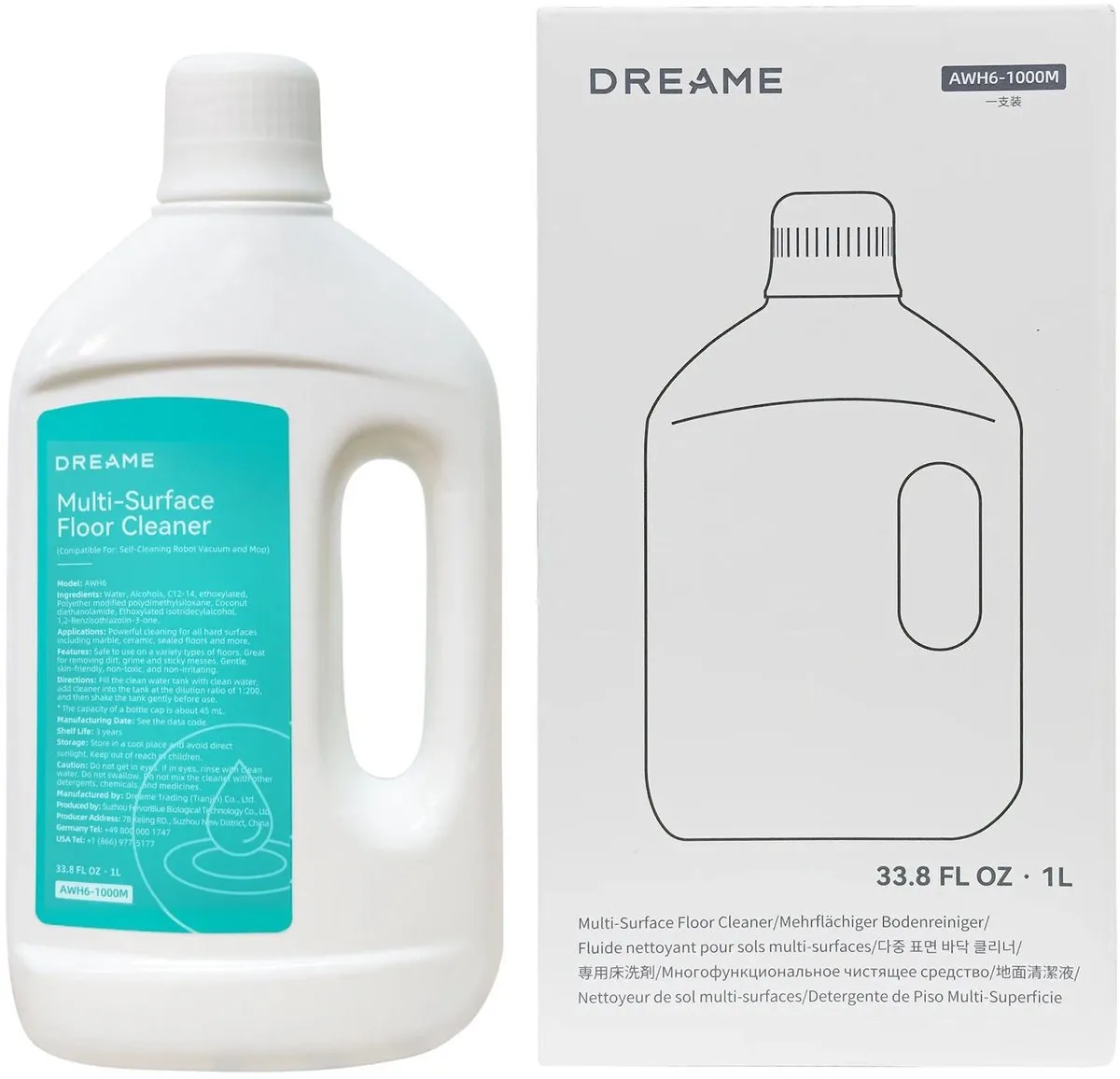 Dreame Origineel Reinigingsmiddel AWH6-1000M 1000ml - afbeelding 2 van 5