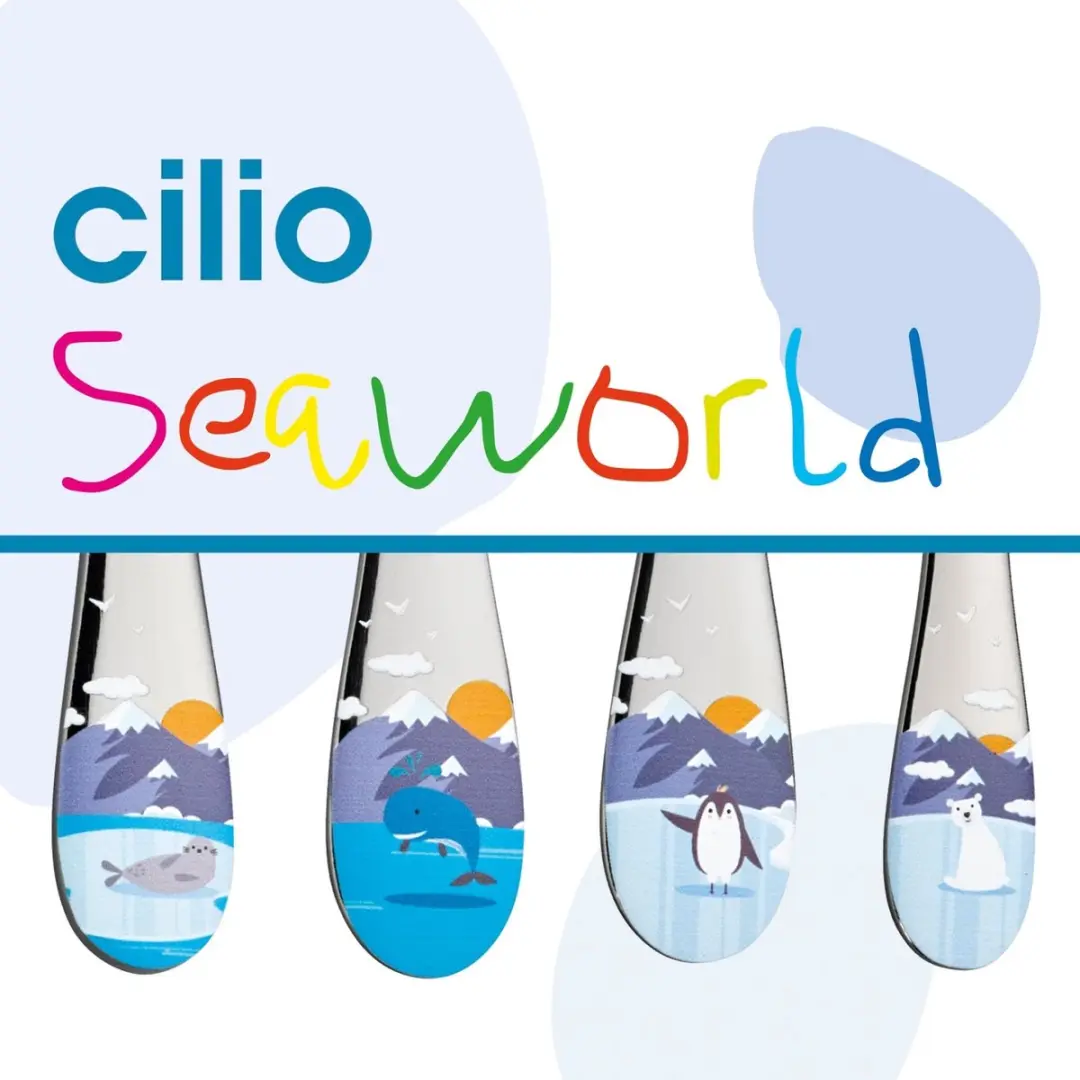 Cilio Kinderbestek Seaworld 4-delig - 4 Stuks