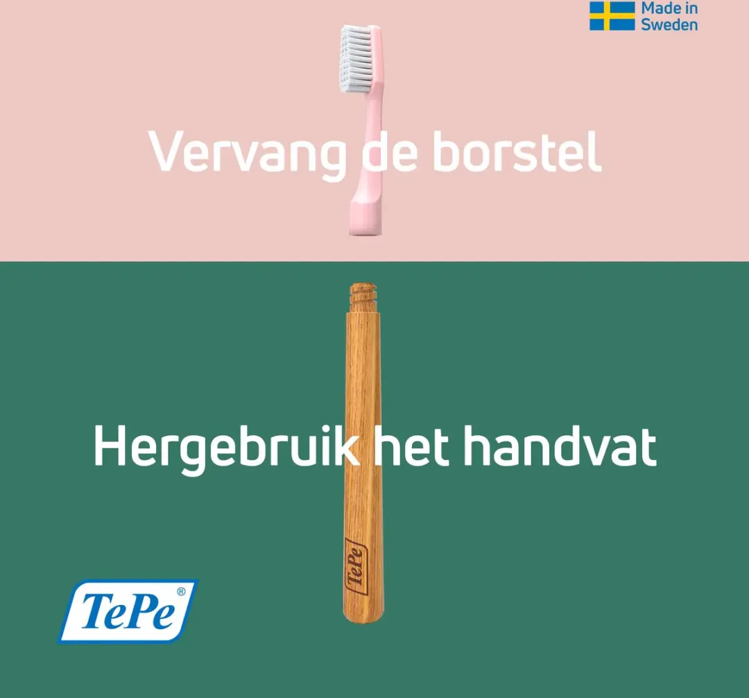 TePe Choice Tandenborstel Roze - 3 Stuks