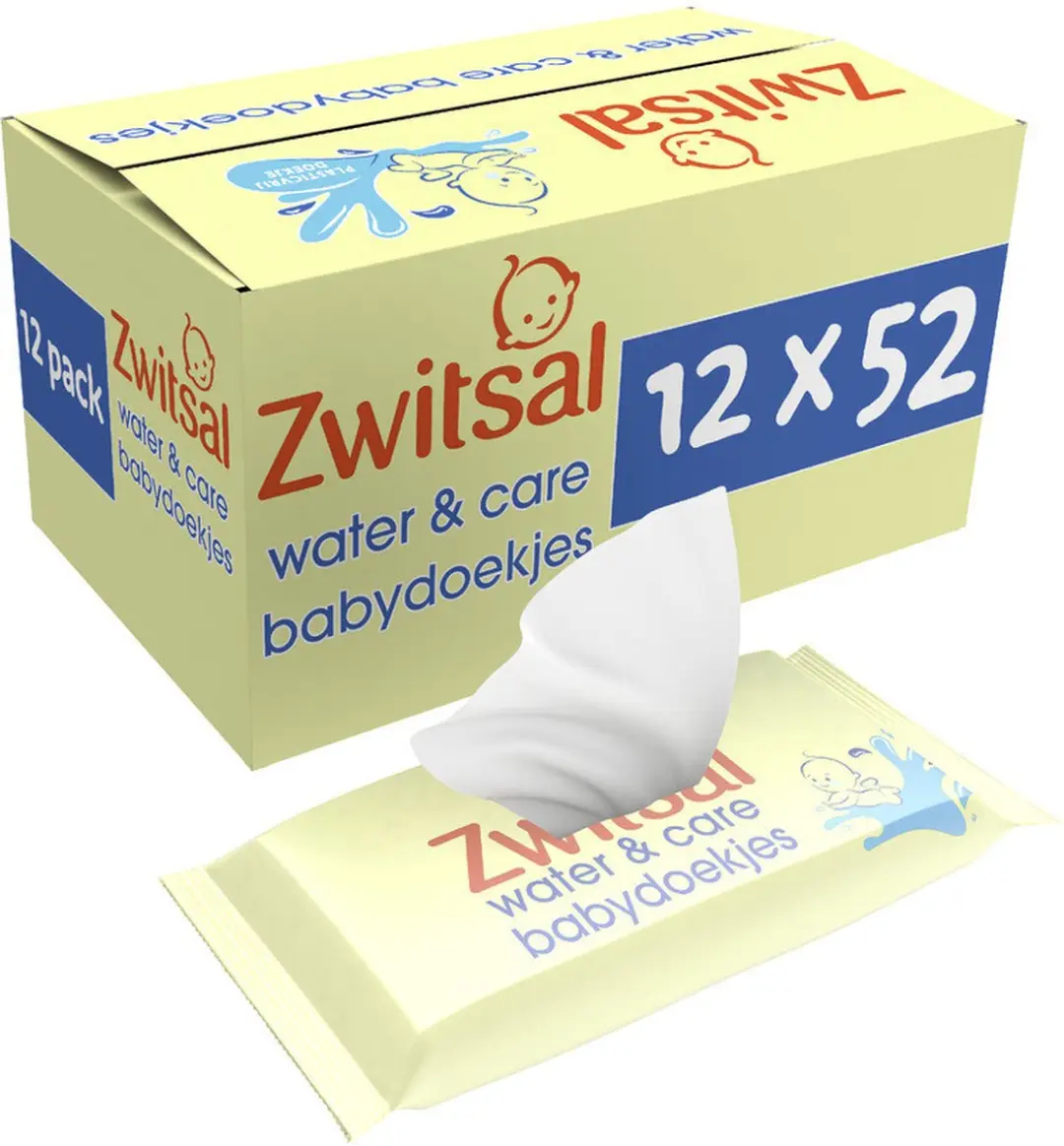 Zwitsal Billendoekjes Water & Care - 1872 Stuks