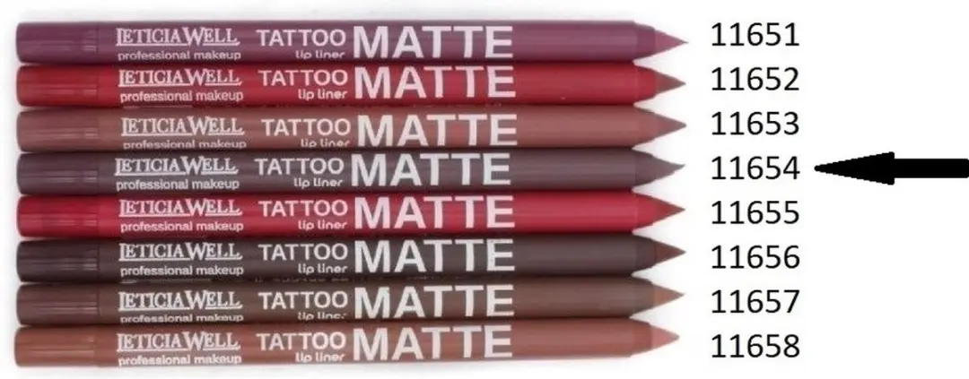 LETICIA WELL Matte Tattoo Lippotlood 11654 - Bruin