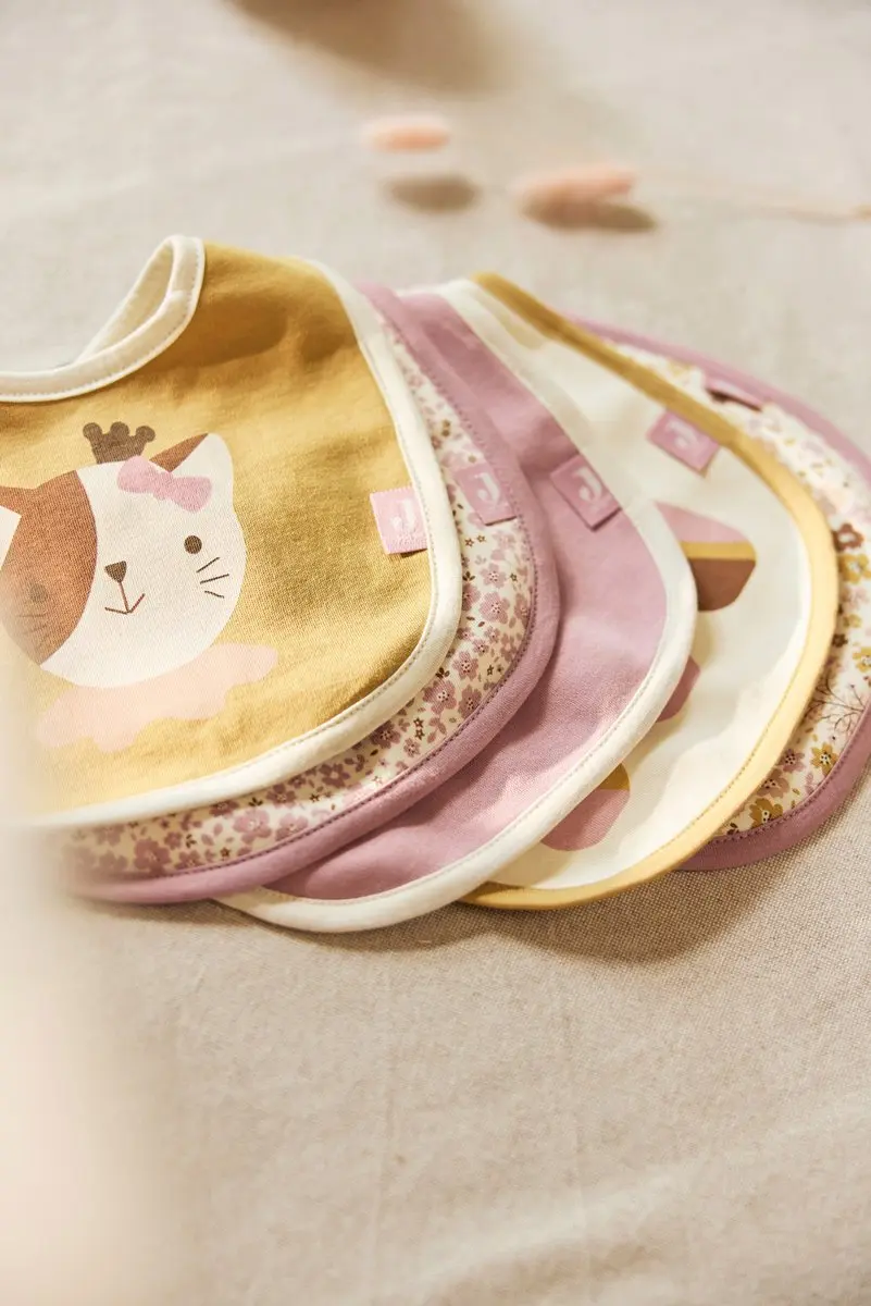 Jollein Slabbetjes Waterproof Flower Fairies - 5 Stuks