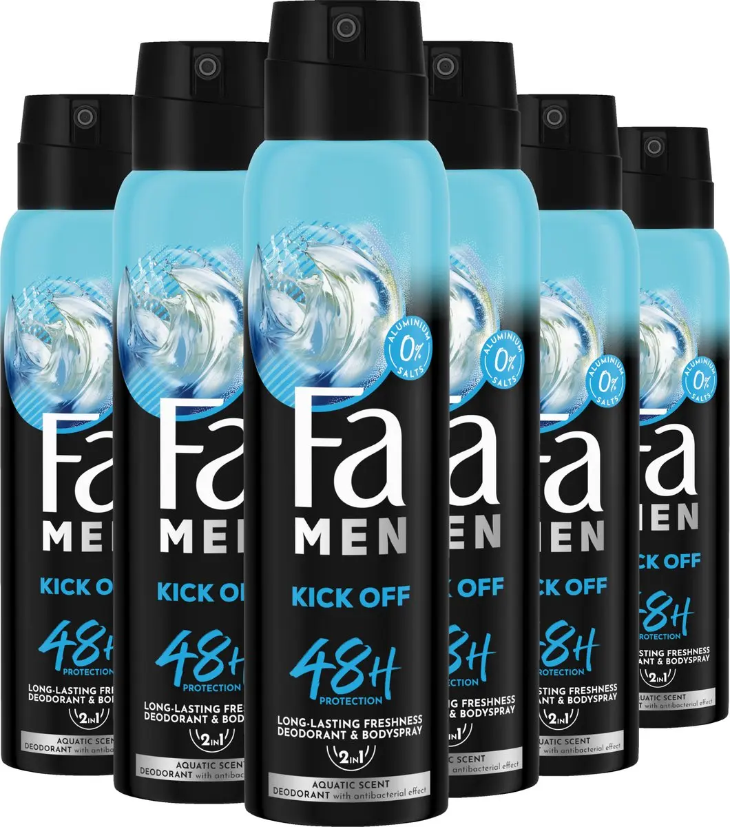 Fa Kick-Off Deodorant Spray 6x150ml