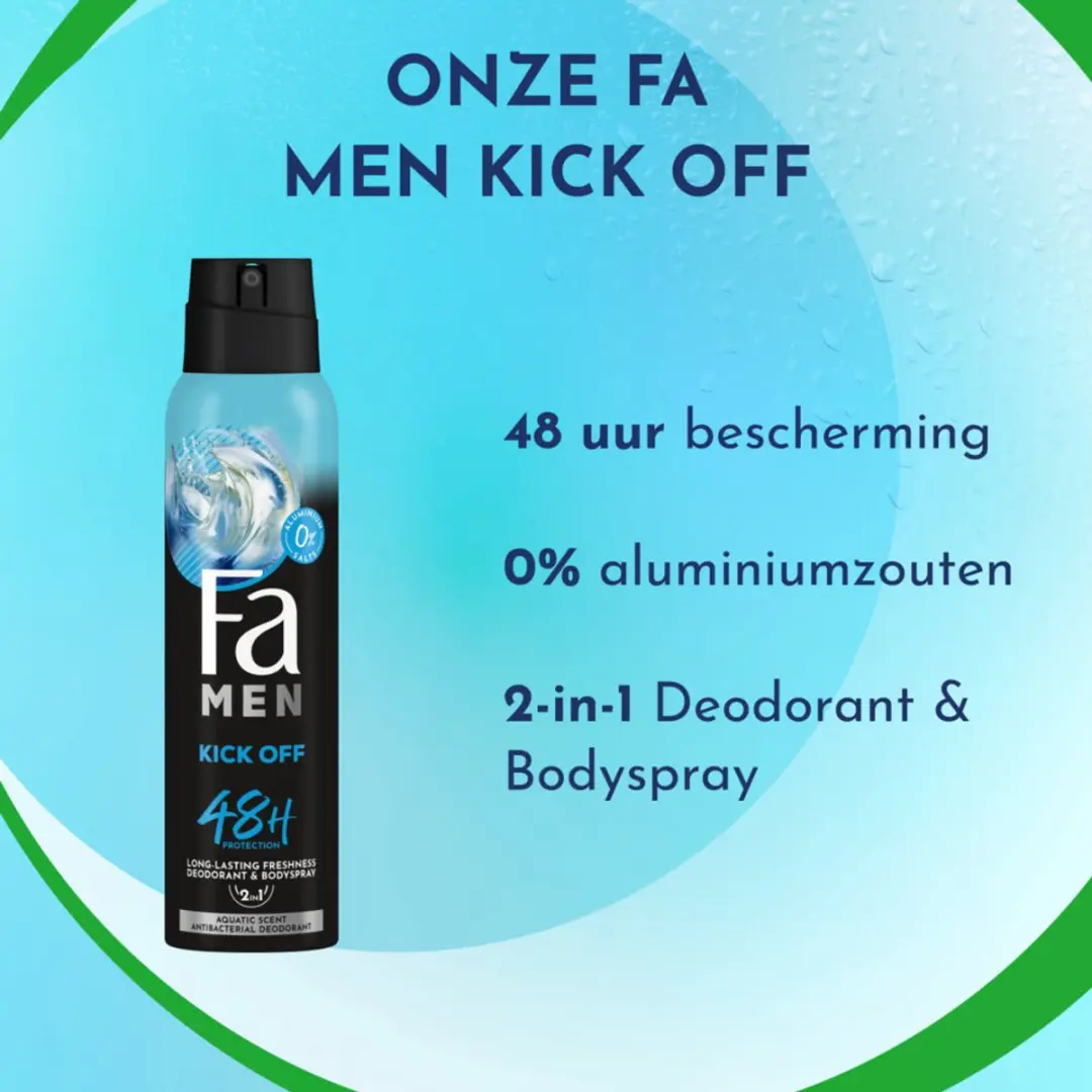 Fa Kick-Off Deodorant Spray 6x150ml