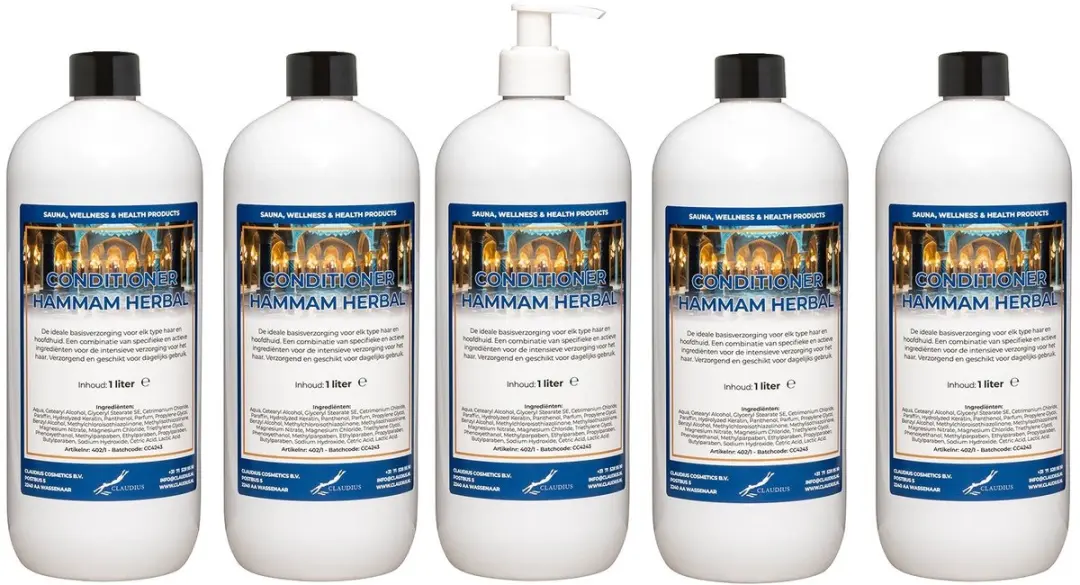 Splashbox Cosmetics Hammam Herbal Conditioner 1L - 5 Stuks