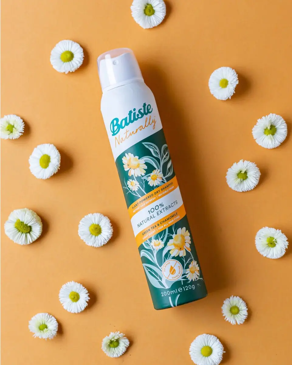 Batiste Naturally Droogshampoo Green Tea & Chamomile - 6x200ml