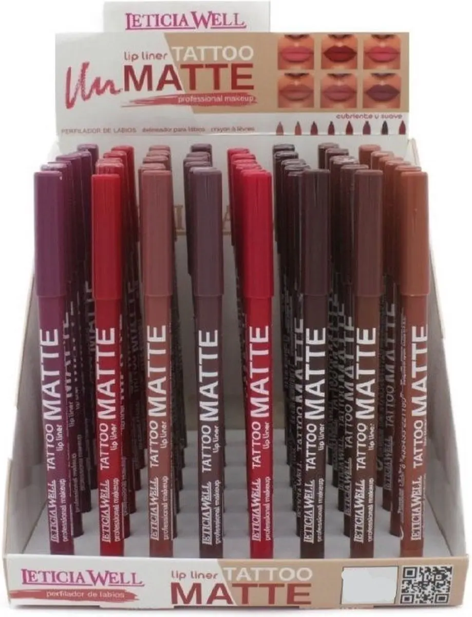 LETICIA WELL Matte Tattoo Lippotlood Iconic Red 11655 - 1.2g