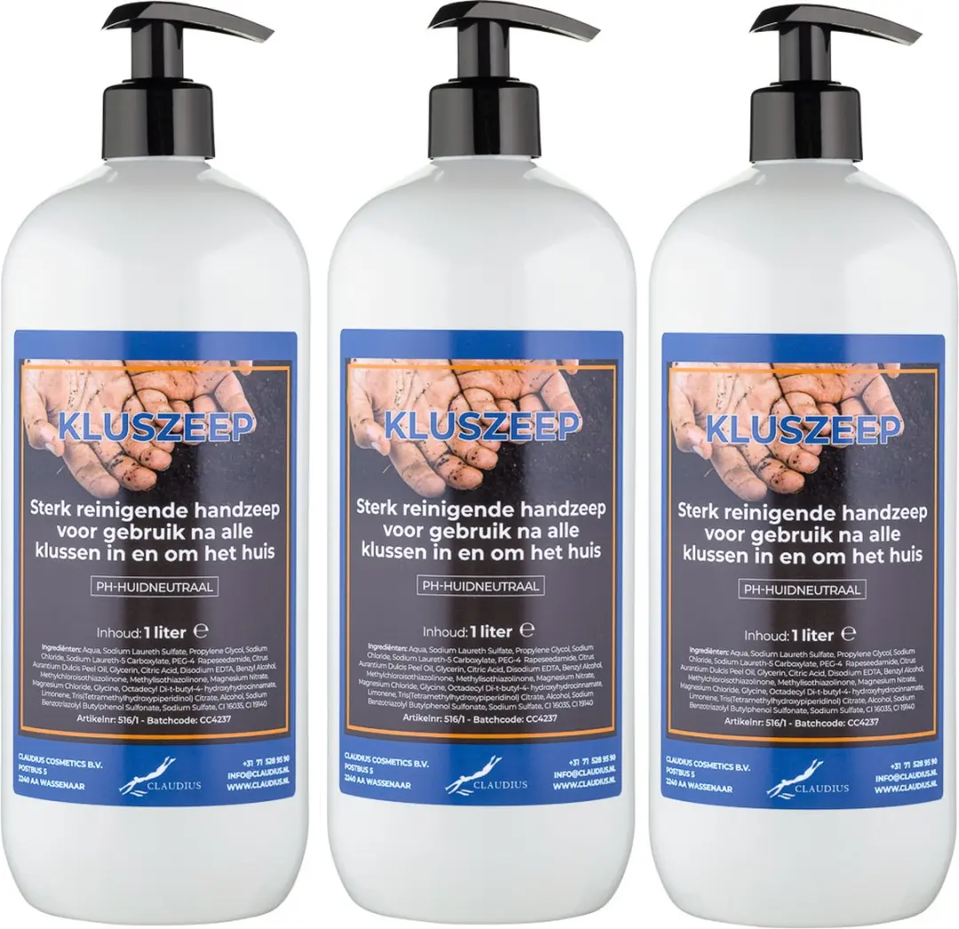 Splashbox Cosmetics Kluszeep 3x1L - met pomp