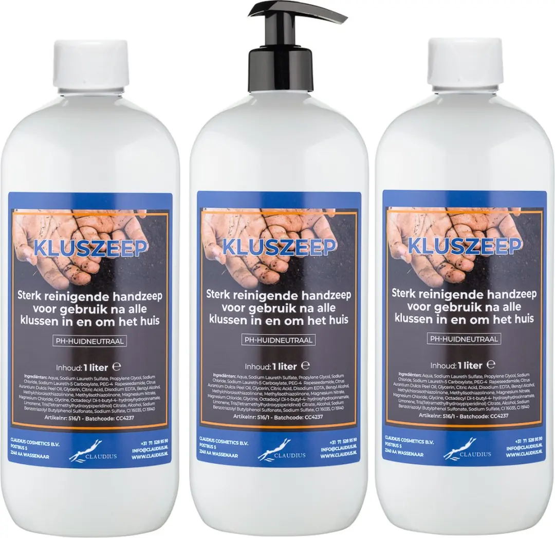 Splashbox Cosmetics Kluszeep 3x1L - met pomp