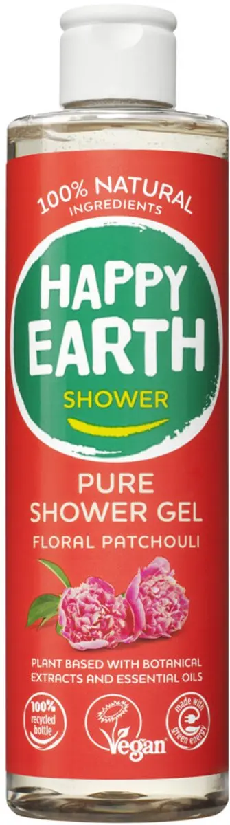 Happy Earth Douchegel Floral Patchouli 300ml