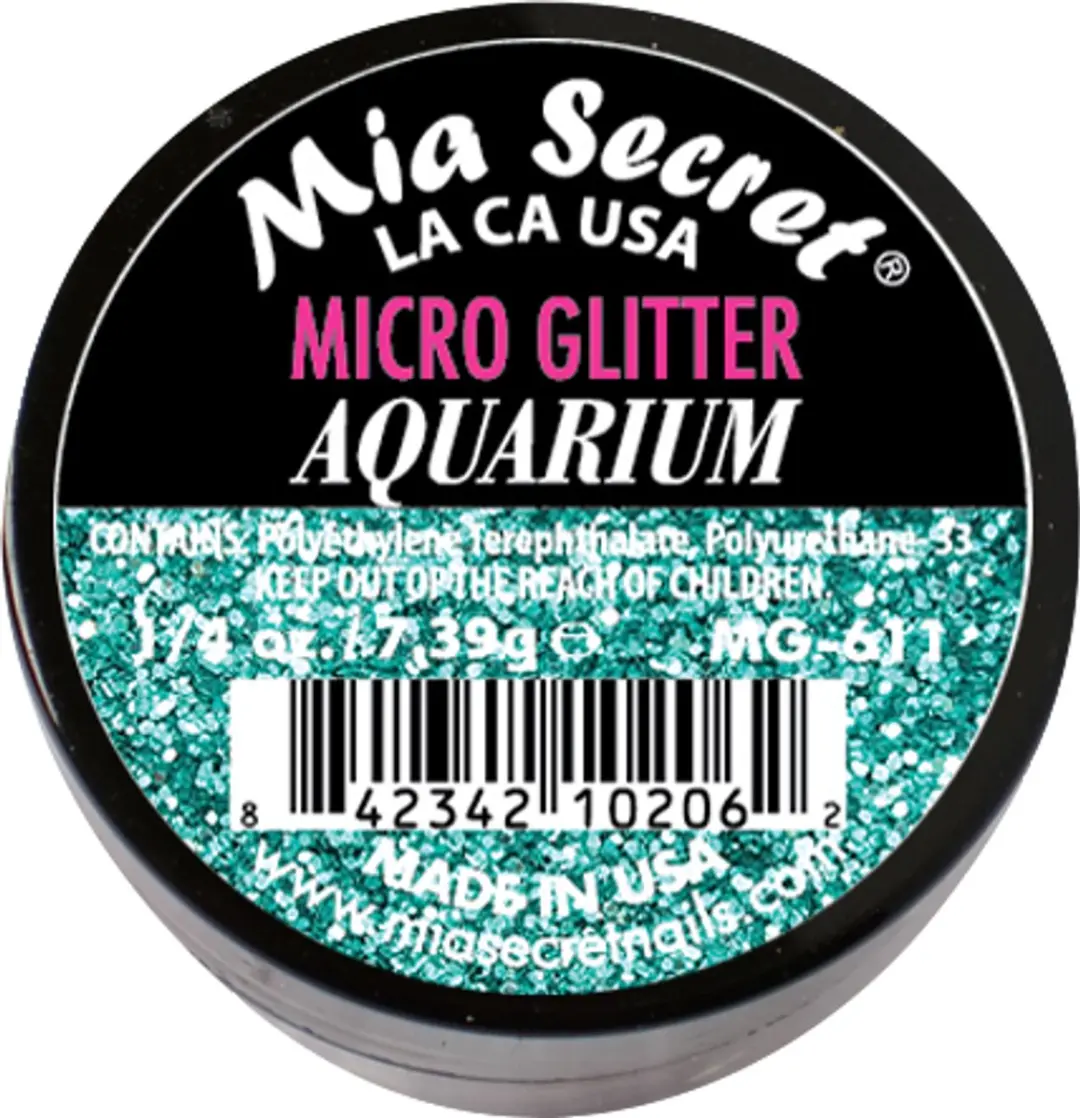 Mia Secret Micro Glitter Acrylpoeder Blauw 20ml