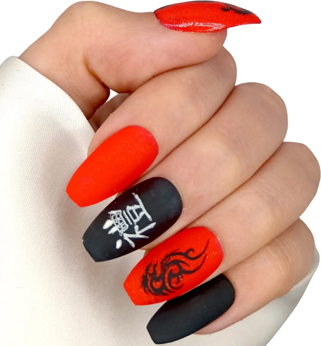 SD Press on Nails No 94 Dragon Heart Plaknagels