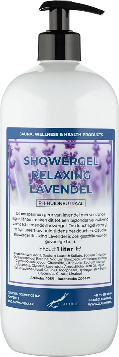 Splashbox Cosmetics Claudius Douchegel Lavendel 1L