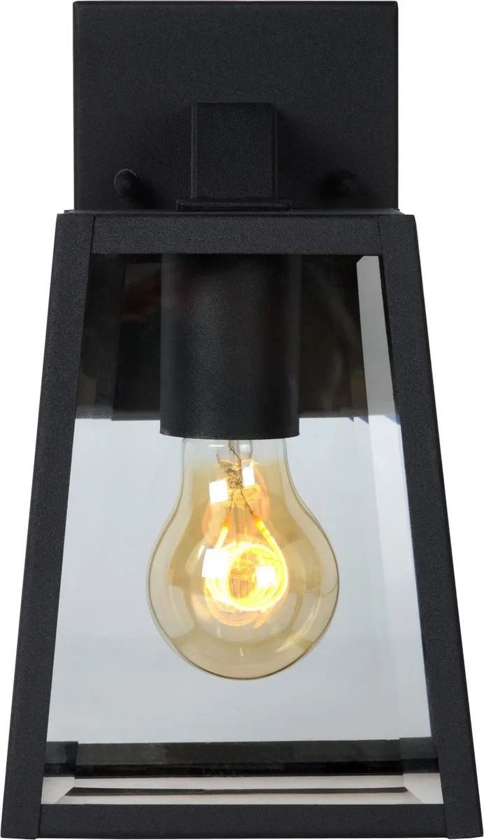 Lucide MATSLOT Wandlamp E27 IP23 - Zwart