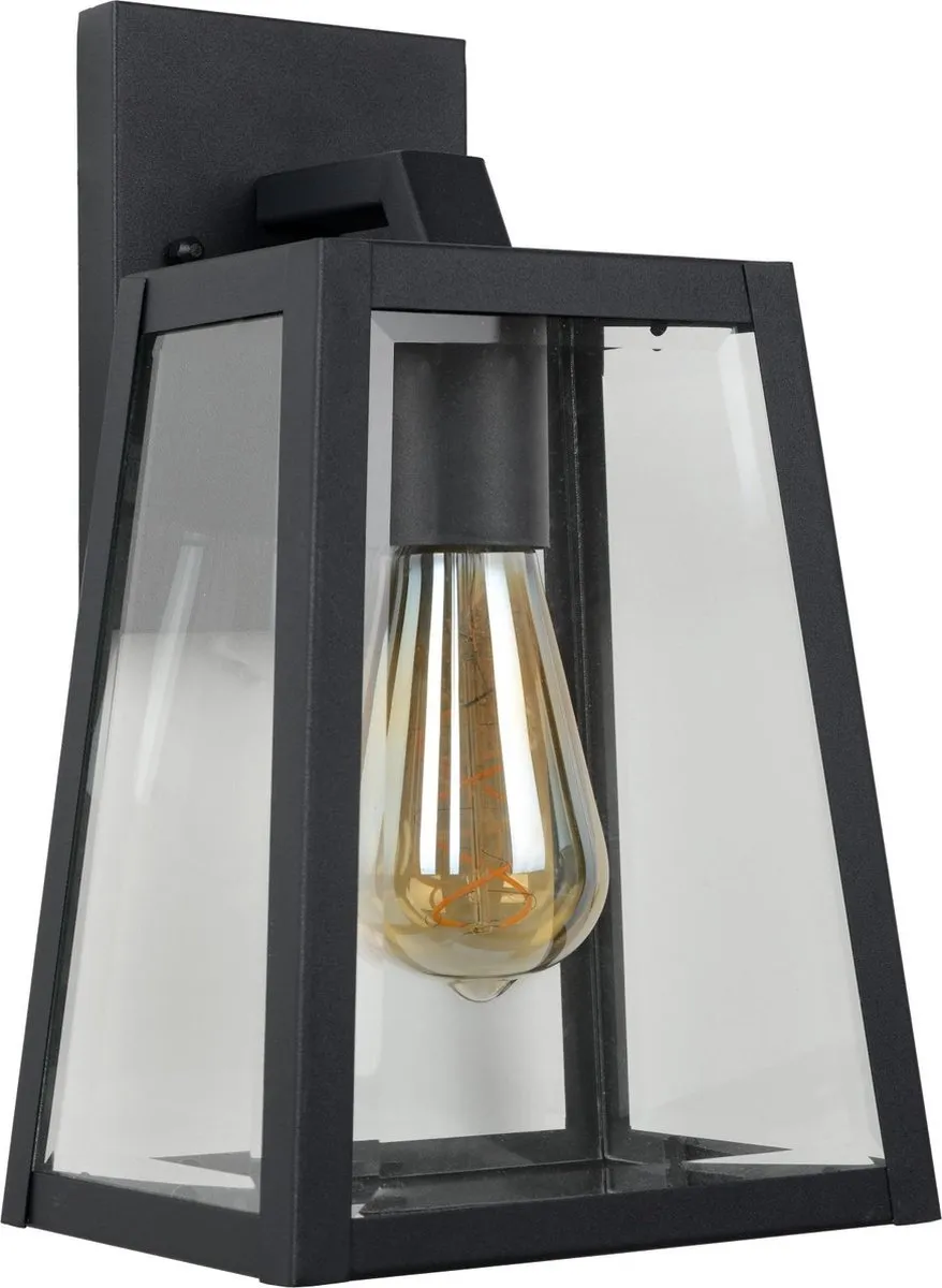 Lucide MATSLOT Wandlamp E27 IP23 - Zwart - afbeelding 6 van 6