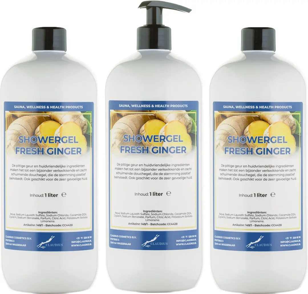 Splashbox Cosmetics Fresh Ginger Douchegel 3x1L