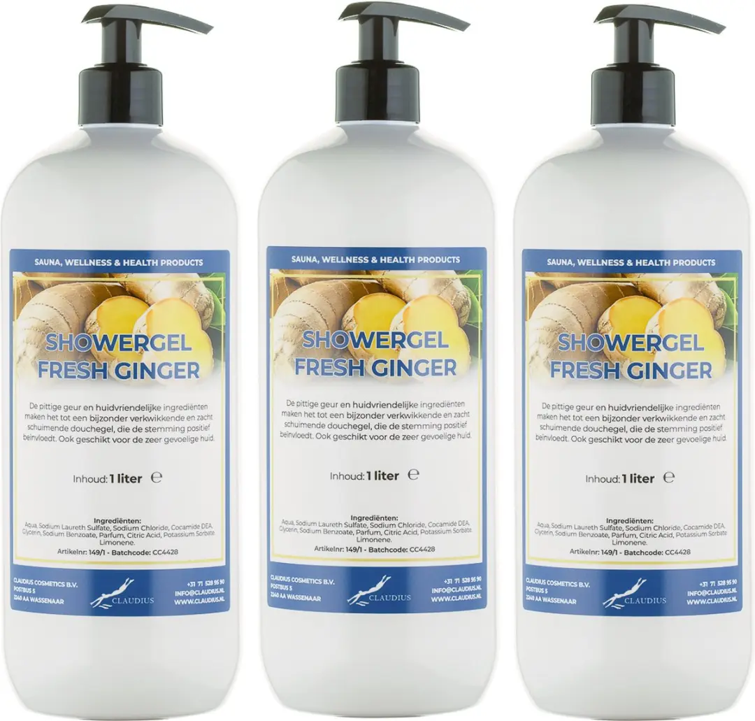 Splashbox Cosmetics Fresh Ginger Douchegel 3x1L