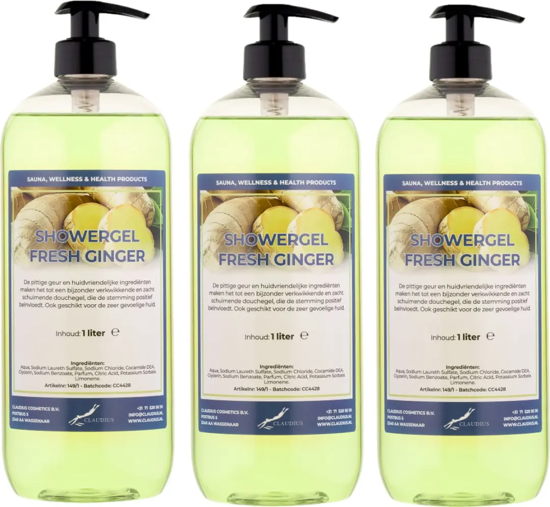 Splashbox Cosmetics Fresh Ginger Douchegel 3x1L