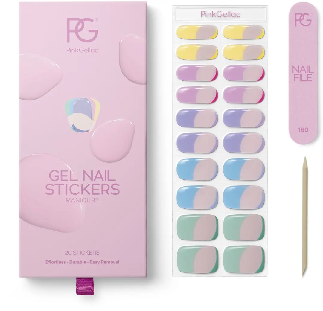 Pink Gellac UV Nagelstickers Pastel Dream - 20 Stuks