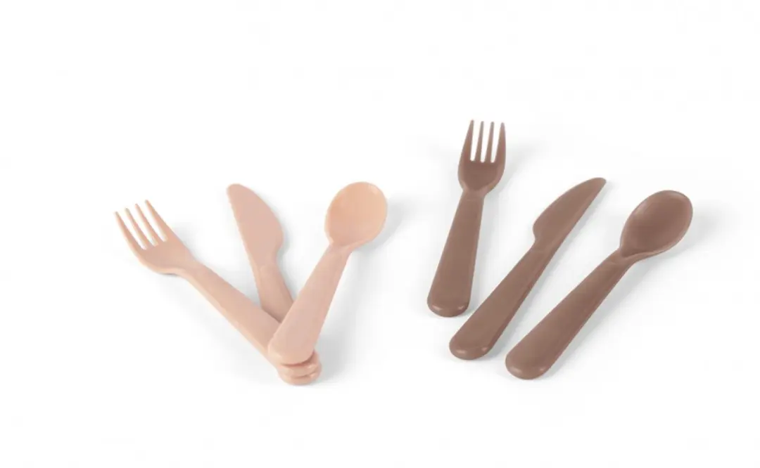Dantoy Bestekset Mokka/Beige 6-delig