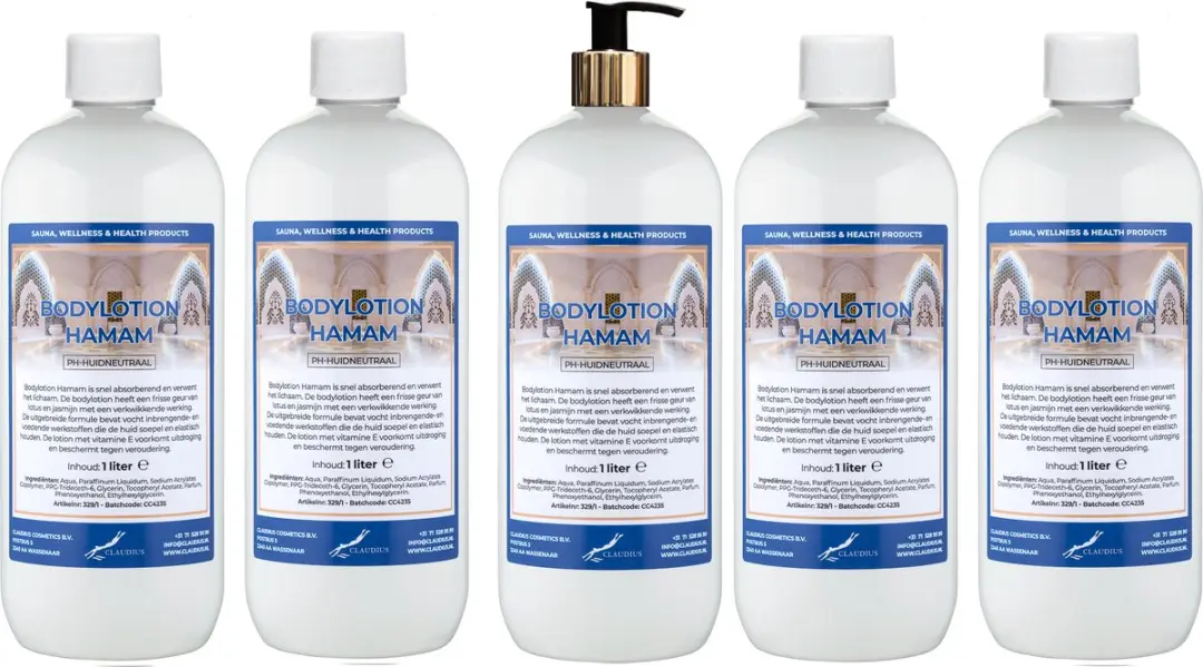 Splashbox Cosmetics Hamam Bodylotion 5L - 5 Stuks