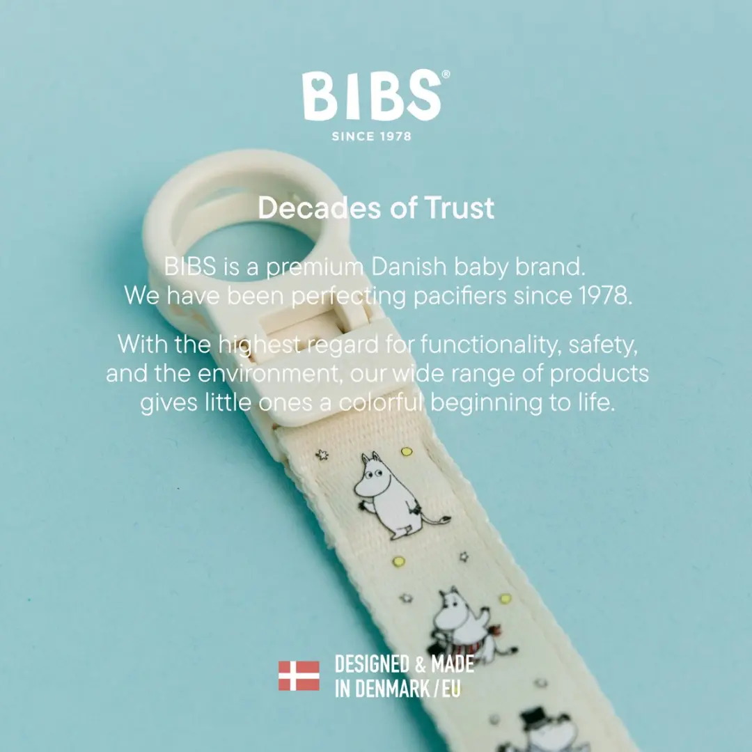 BIBS x Moomins Lus-speenclip - Ivory