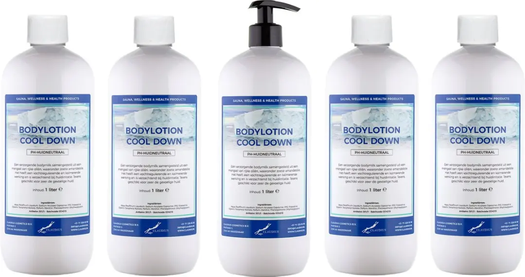 Splashbox Cosmetics Bodylotion Cool Down 5L - 5 Stuks