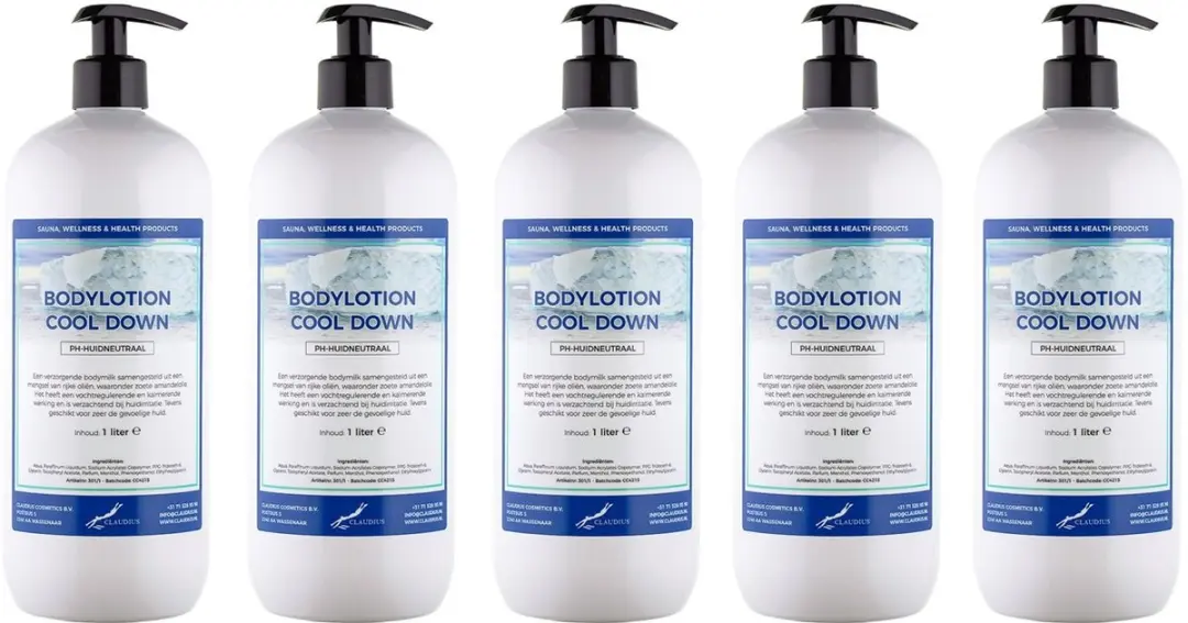 Splashbox Cosmetics Bodylotion Cool Down 5L - 5 Stuks