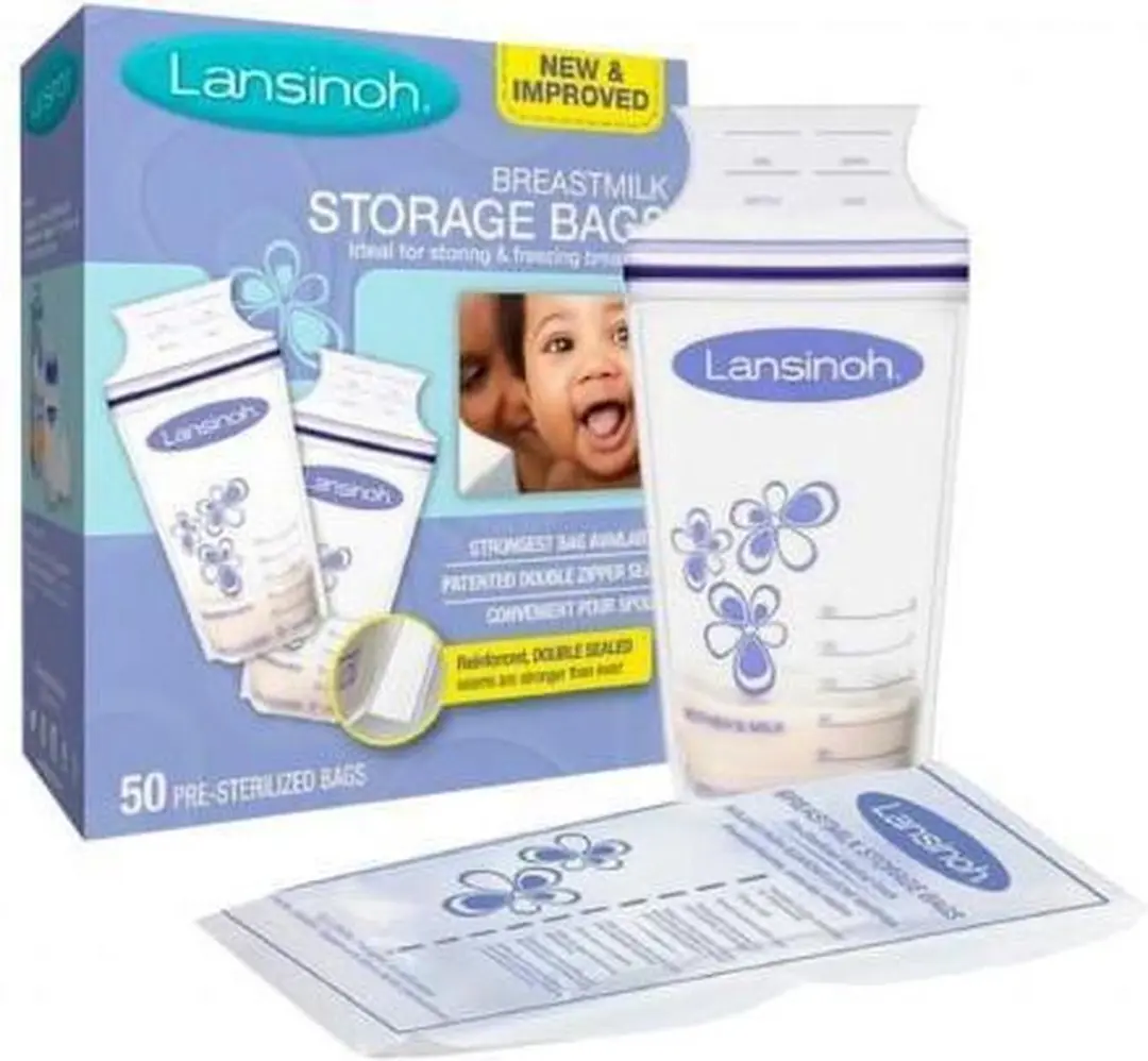 Lansinoh Moedermelk Opslagzakken 50x180ml - Transparant