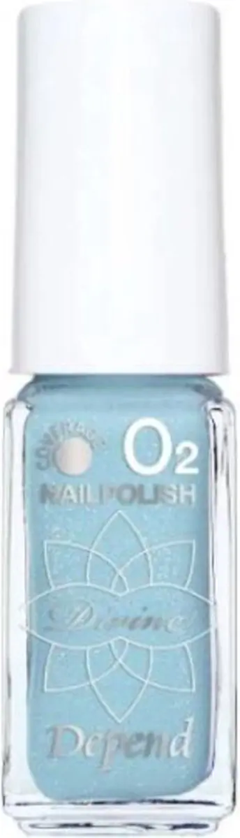 Depend Cosmetics O2 Nagellak 5106 Lichtblauw Mat Glitters 5ml