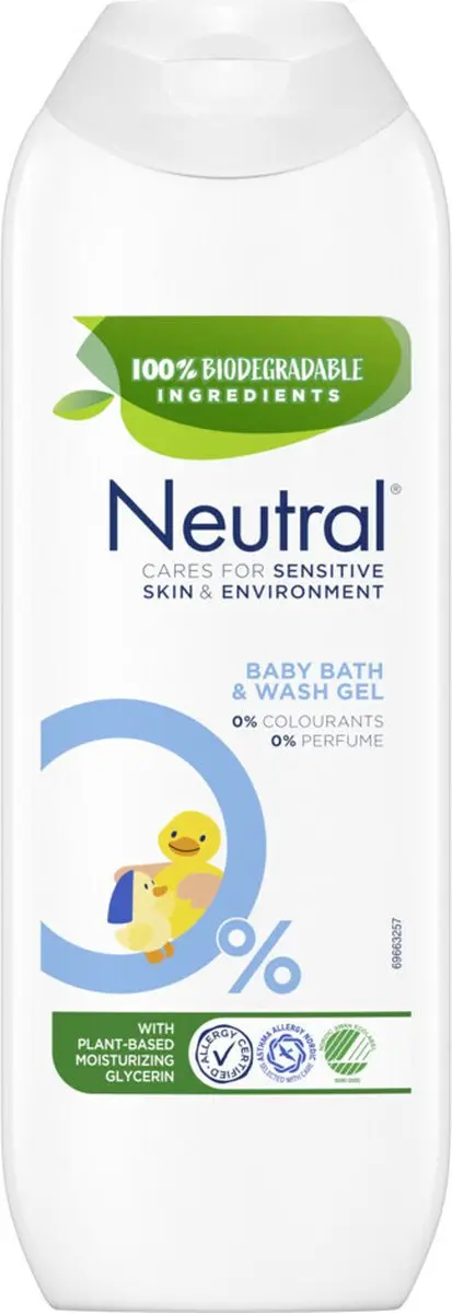 Neutral Baby Bad- en wasgel 250ml