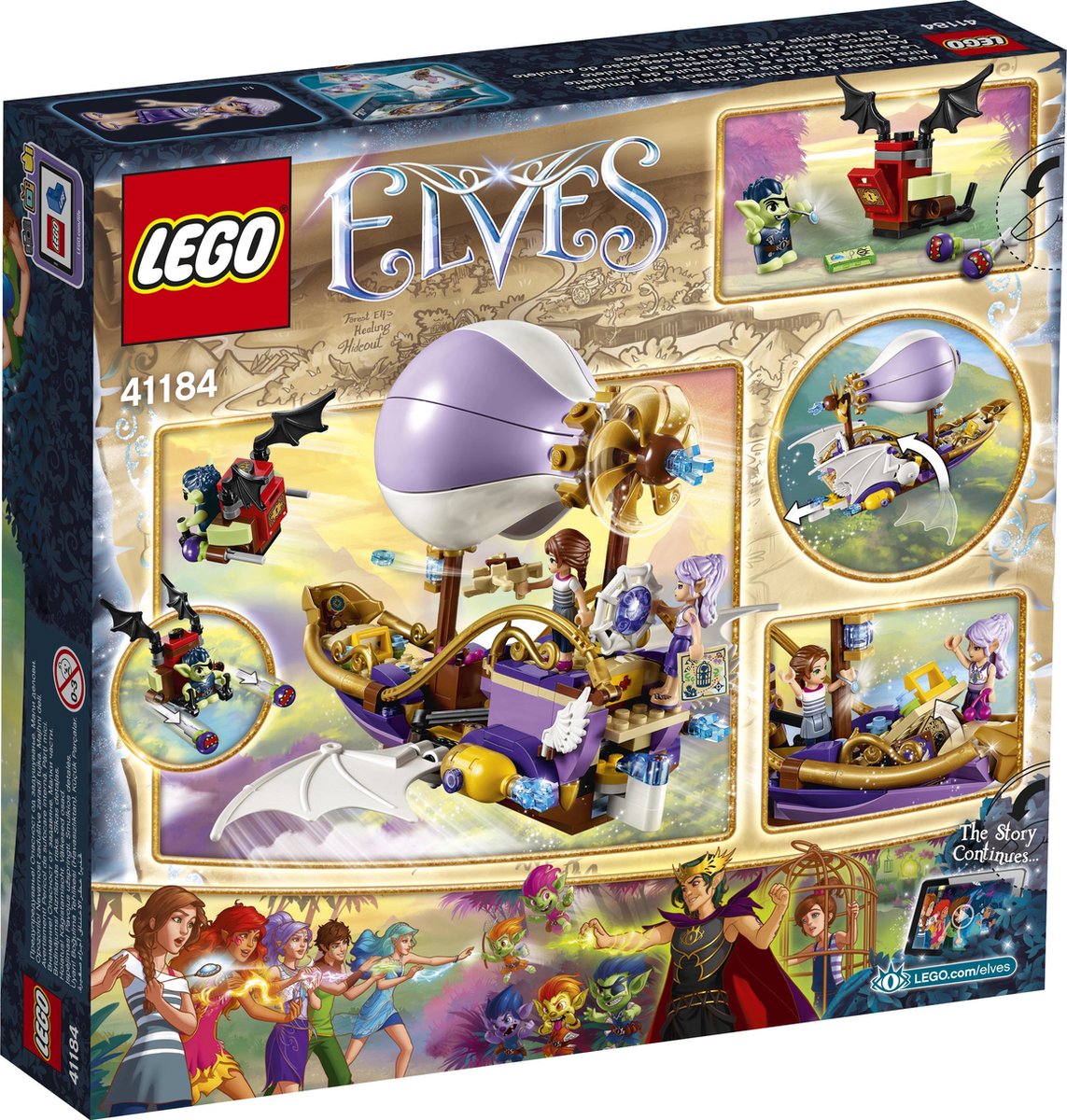 LEGO Elves Aira's Luchtschip & de Jacht op het Amulet - 41184
