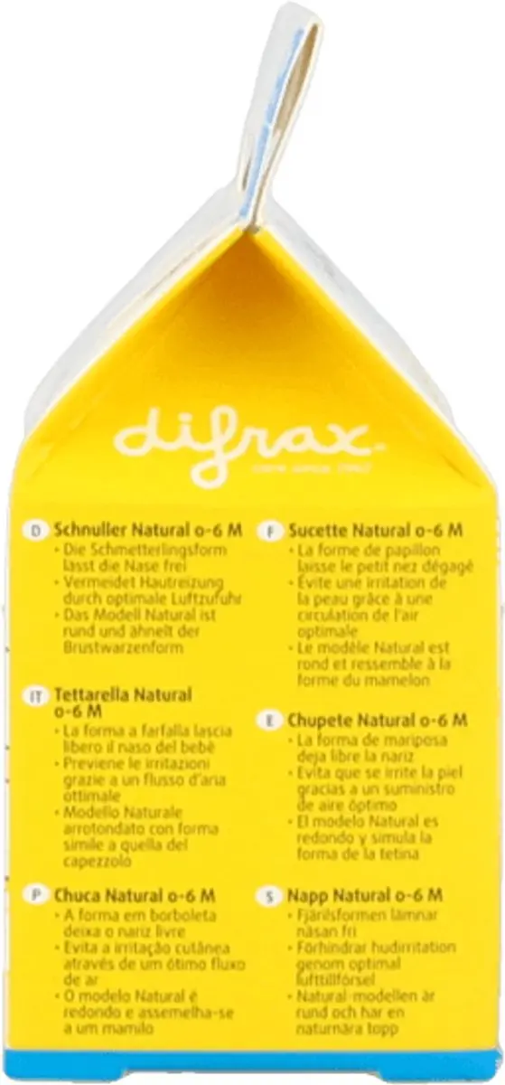 Difrax Fopspeen Combi 0-6Mnd - Assorti