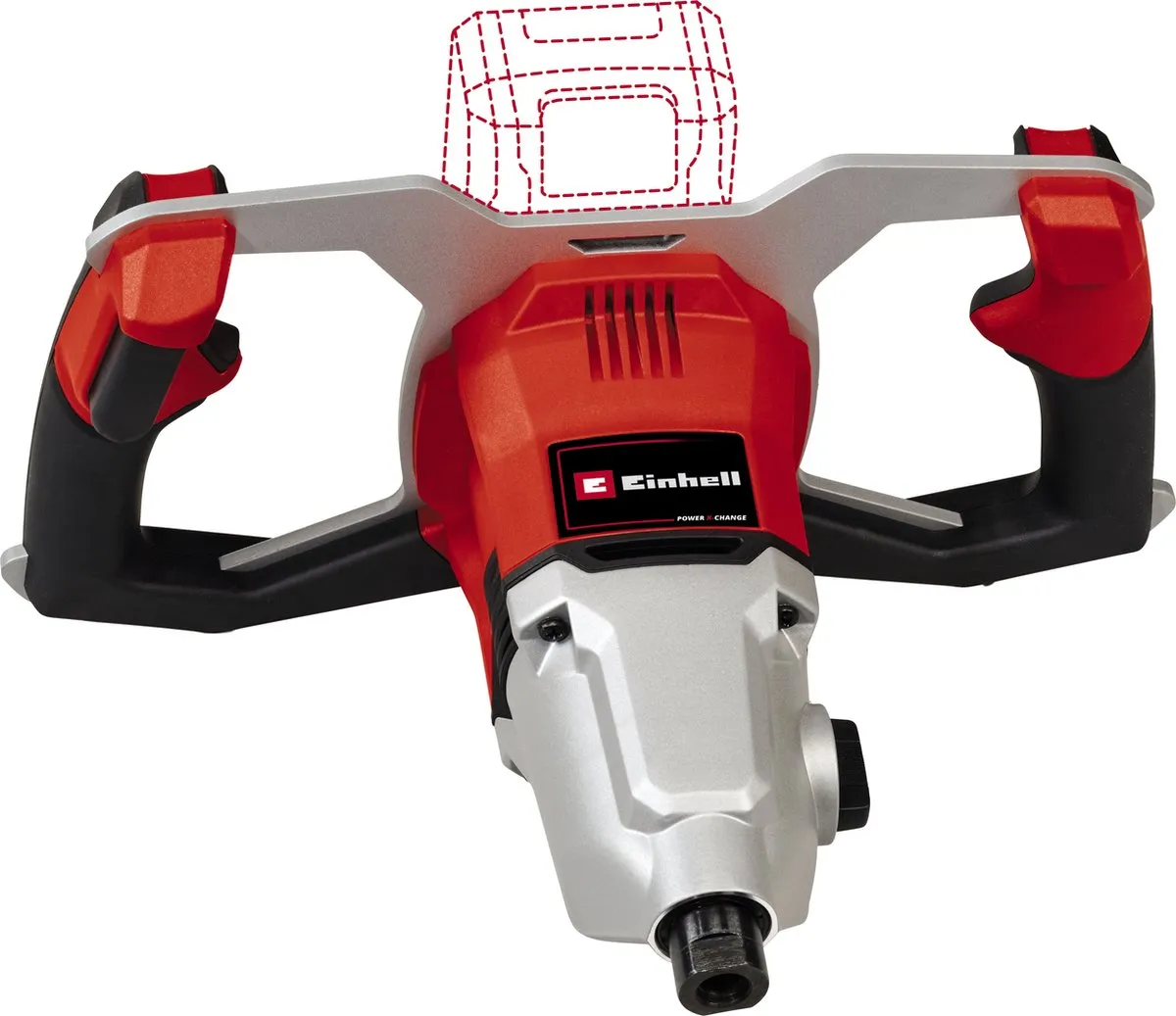 Einhell Accu Verf-/Mortelmenger TP-MX 18-2 Li BL Solo 18V - 2 Snelheden