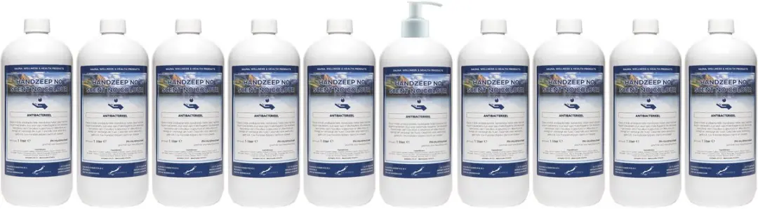 Splashbox Cosmetics Handzeep No Scent No Colour 1L - 10 Stuks