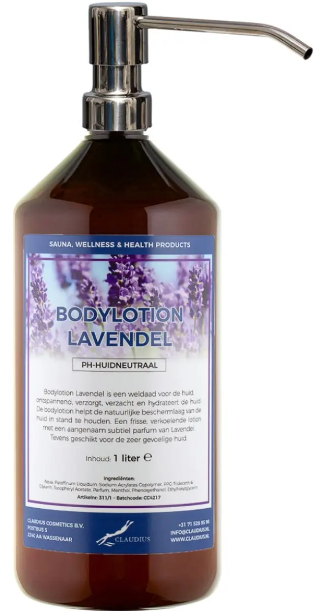 Splashbox Cosmetics Bodylotion Lavendel 1L - RVS Pomp