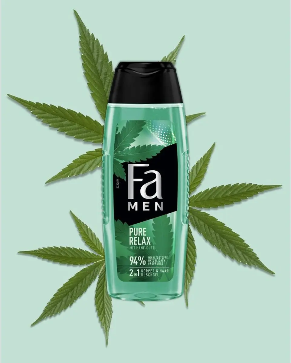 Fa Men Pure Comfort Douchegel & Shampoo 250ml - Hennep