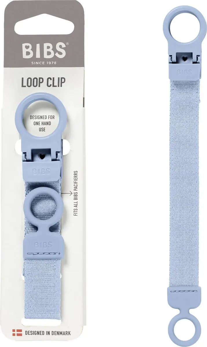 BIBS Lus-speenclip Dusty Blue