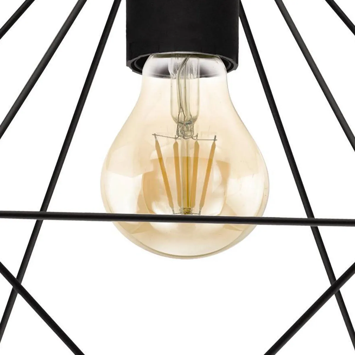 Eglo Tarbes Plafondlamp E27 - Ø32,5cm - Zwart