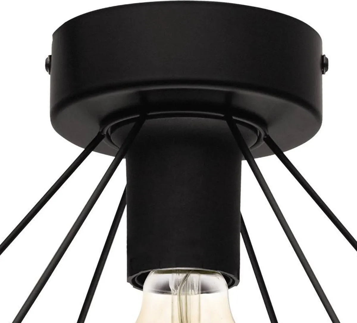 Eglo Tarbes Plafondlamp E27 - Ø32,5cm - Zwart