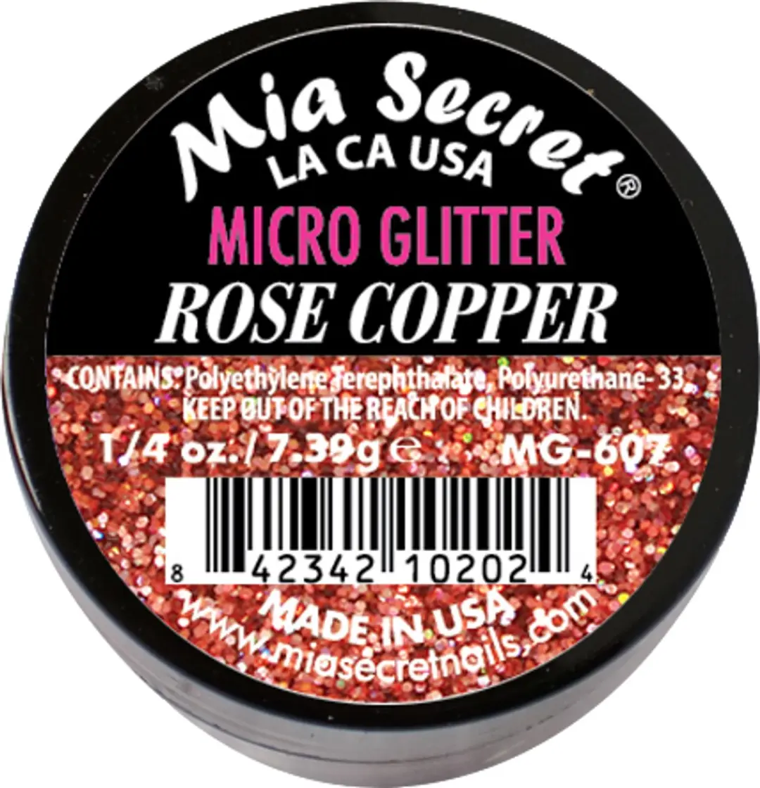 Mia Secret Micro Glitter Acrylpoeder Rose Copper 20ml