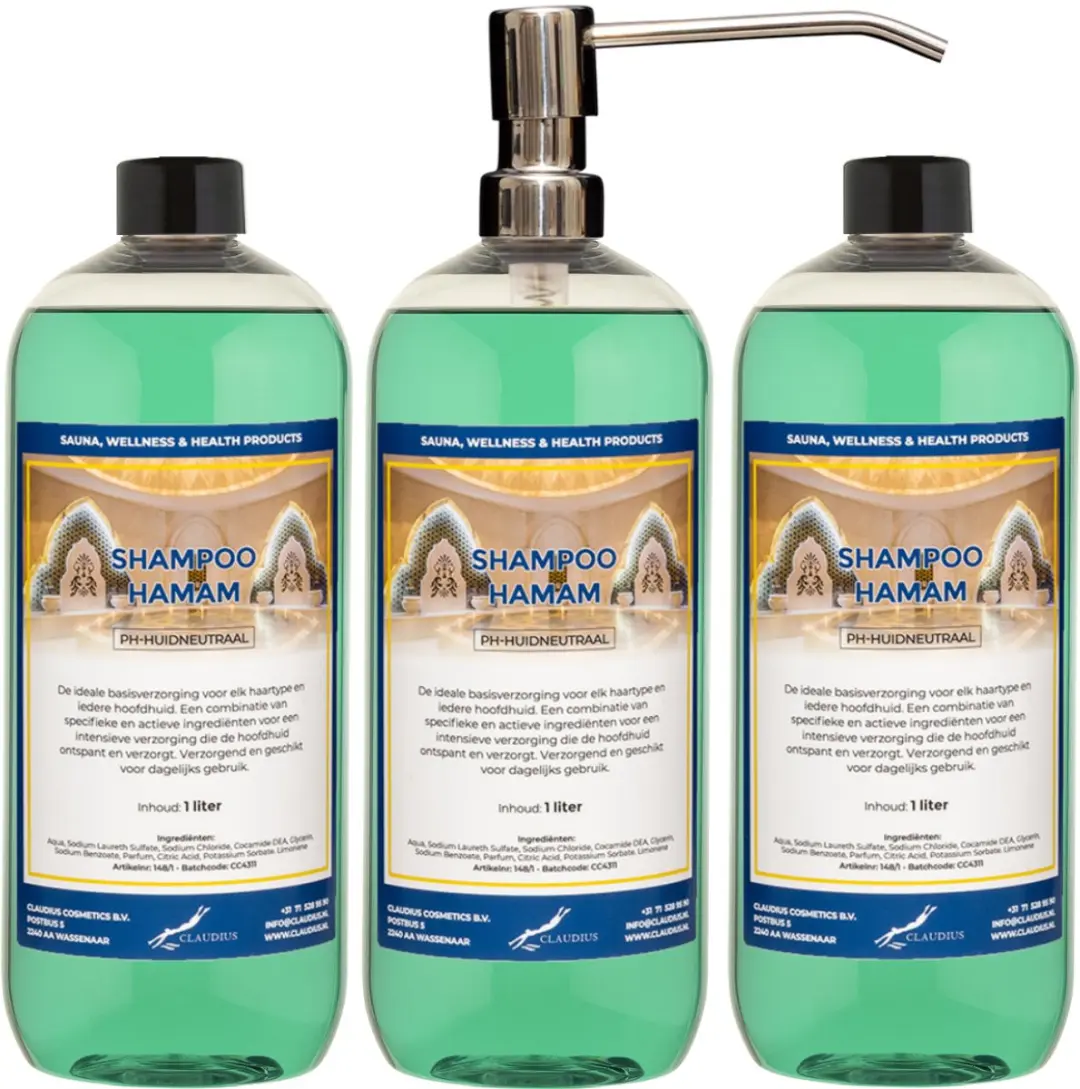 Splashbox Cosmetics Hamam Shampoo 1L - 3 Stuks